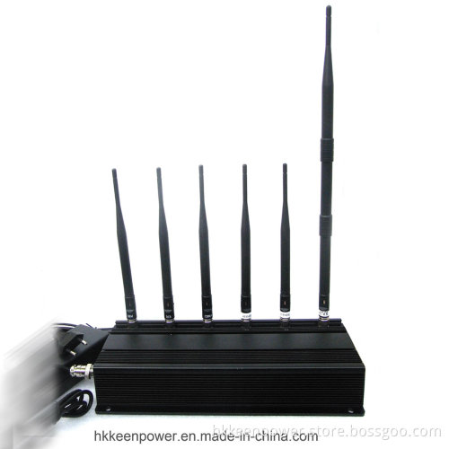 6 Antennas Desktop 3G Phone Jammer Lojack Jammer